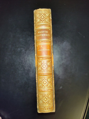 Mervyn Clitheroe William Harrison Ainsworth 1858 1st Leather signed letter Phiz-image