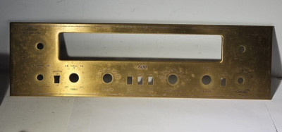 BRASS FACEPLATE Vintage FISHER 