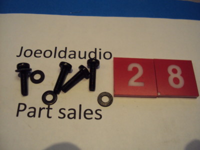 Fisher 203 NOS Wood Case Screws and Washers. Tested. Parting Out 203 Receiver-image