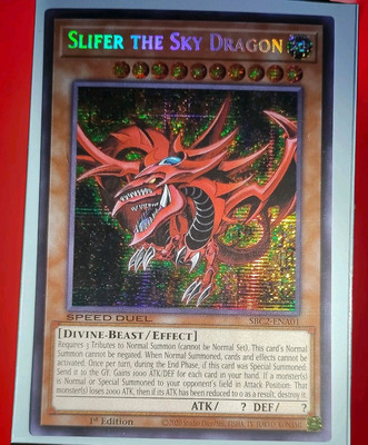 Yuigioh Slifer The Sky Dragon Sbc2-ena01 Battle City Finals 1st Ed. Rare-image