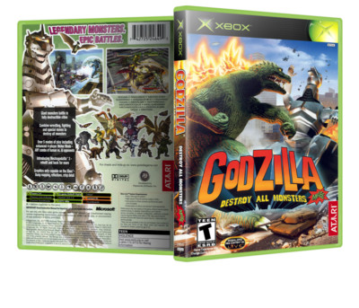 Godzilla Destroy All Monsters Melee - Replacement Xbox Cover and Case. NO GAME!!-image