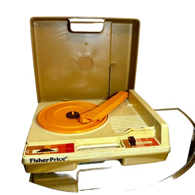 Vintage FISHER PRICE PHONOGRAPH Record Player Turntable 825 Tested WORKS! 1978 -image