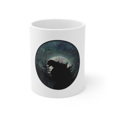  GODZILLA  orginal art COFFEE MUG TEA CUP -image
