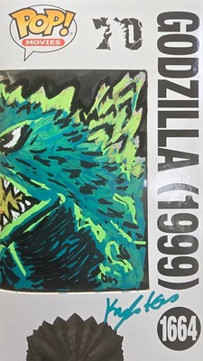 Custom ART Funko Pop! #1664 Godzilla (1999) with protector-image