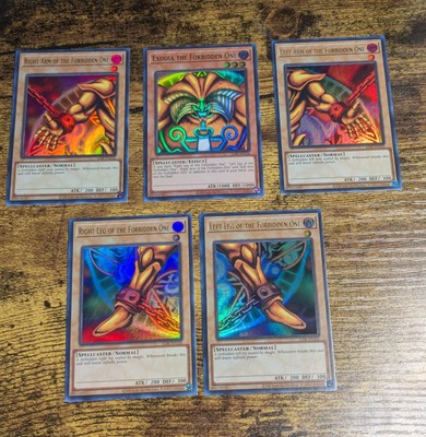 Yugioh Exodia The Forbidden One LOB 25TH NEAR MINT SET Ultra Rare-image