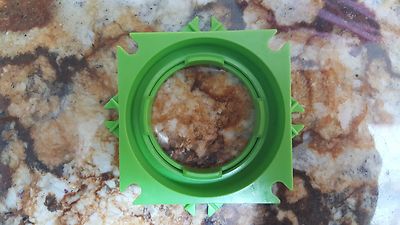 VINTAGE FISHER PRICE CONSTRUX Green Turntable Piece - RARE FIND - Clean!-image