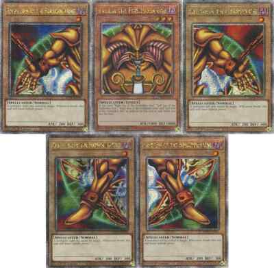 Yu-Gi-Oh! Exodia the Forbidden One Set Quarter Century Rare Light Played-image