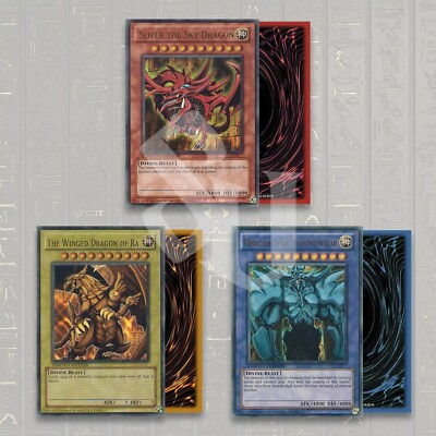 YuGiOh GOD CARDS:🔥OBELISK TORMENTOR ▪️ SLIFER SKY DRAGON ▪️ WINGED DRAGON RA🔥-image