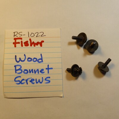 📈 FISHER RS-1022 STEREO RECEIVER ⚡️ WOOD METAL COVER SCREWS ⚡️ -image