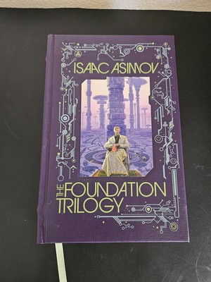 The Foundation Trilogy by Isaac Asimov Leather Bound Bantam Spectra Hardcover-image