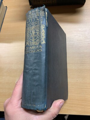 1901 CHARLES DICKENS LITTLE DORRIT LONDON EDITION ILLUSTRATED ANTIQUE BOOK (P5)-image