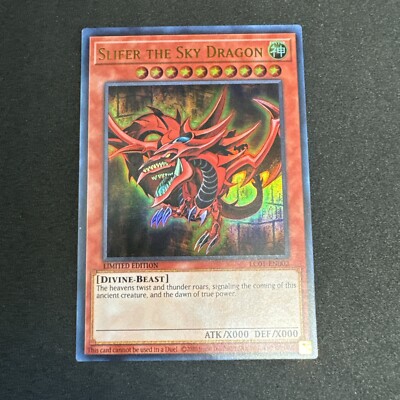 Slifer The Sky Dragon LC01-EN002 YuGiOh Legendary Collection Ultra Rare LP-image