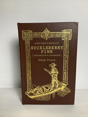 EUC 1994 Easton Press Adventures of Huckleberry Finn Mark Twain Leather BOOK-image