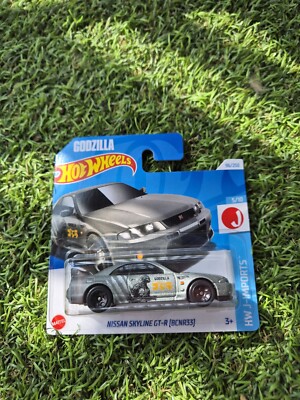 Hot Wheels Nissan Skyline GT-R Gtr R33 GODZILLA Grey N CASE 2024-image