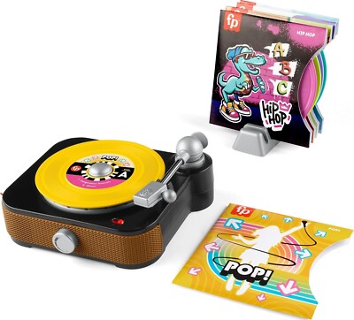 Fisher-Price Rockin’ Record Player Musical Toy with Turntable for Toddlers-image