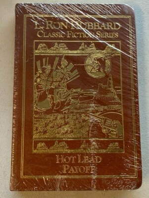 L RON HUBBARD BOOK CLASSIC FICTION SERIES LEATHER HC HOT LEAD PAYOFF SHRINK WRAP-image