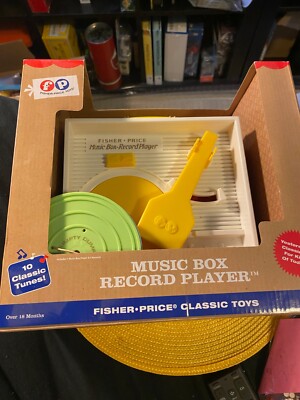 Fisher Price Toys Music Box Record Player NEW Sealed-image
