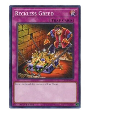 Reckless Greed EGS1-EN035 Egyptian God Deck: Slifer the Sky Dragon 1st Edition-image