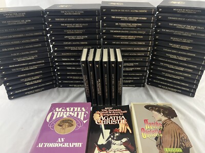 Agatha Christie Mystery Collection Bantam Leatherette 66 volume +3 Agatha Books-image
