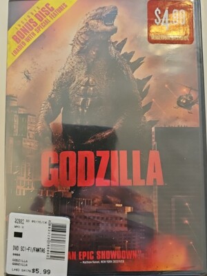 Godzilla (DVD, 2014) Elizabeth Olsen Bryan Cranston NEW, SEALED-image