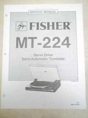 Fisher Service Manual~MT-224/223/225A/226A Turntable-image