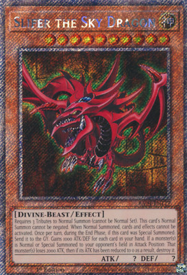 1X NM Slifer the Sky Dragon - RA04-EN117 - Platinum Secret Rare 1st Edition-image