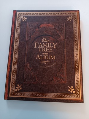 Ancestry Family Tree and Album Book - hardcover, Genealogy Record keeping,-image