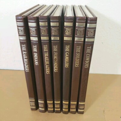 Time Life The Old West Series Lot Of 7 Hardcover Books Cowboys Indians Railroad-image