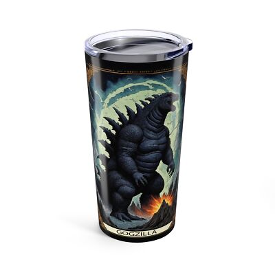 Godzilla Tumbler 20oz, Kaiju King Gojira Cup, Beverage Container, Travel Mug-image