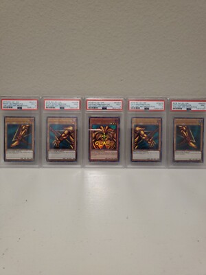 Yu-Gi-Oh! Exodia The Forbidden One LOST ART PROMO SET PSA 9-image