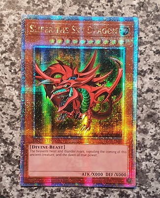 Yugioh ATTRIBUTE MISPRINT Portuguese LC01-EN002 Slifer the Sky Dragon QCSR MINT-image