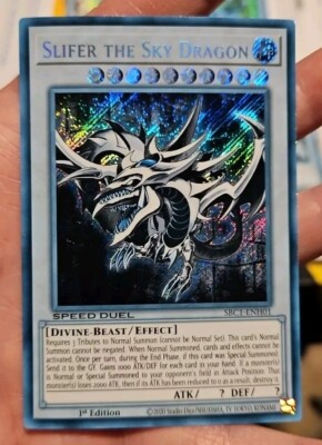 ghost alter slifer the sky dragon sbc1-enh01 speed duel secret sunfaded yugioh-image
