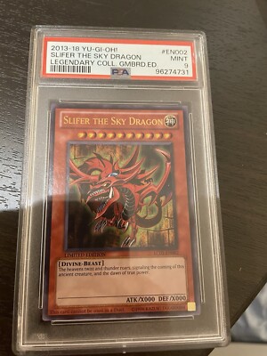 Yu-Gi-Oh! Slifer the Sky Dragon LC01-EN002 Limited Edition PSA 9 2013-image