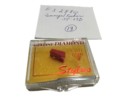empire ES2880 red stylus needle ST-09D  for sanyo fisher cartridges new in box-image