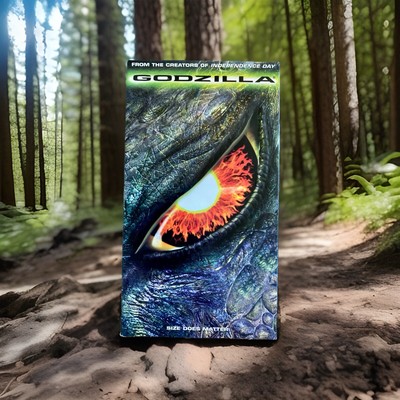 Godzilla (1998 VHS) Sci-Fi, Raised Case, Matthew Broderick-image