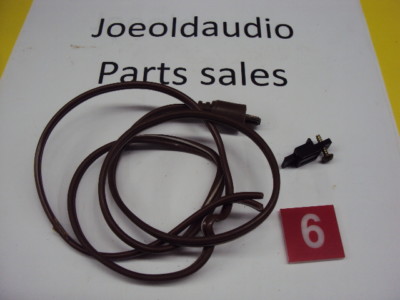 Fisher MT-223A Turntable Original AC Line Cord. Tested Parting out Fisher MT-223-image