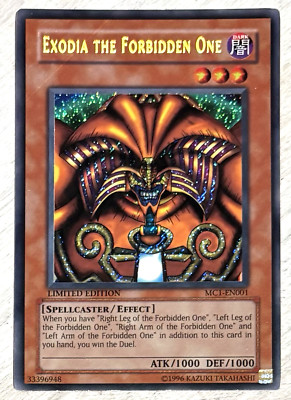 Yugioh Exodia The Forbiden One MC1-EN001 Secret Rare Limited Edition MINT-image