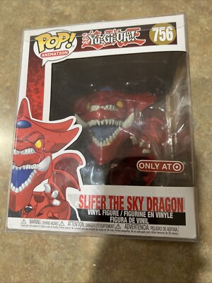 Vaulted Funko Pop Yu-Gi-Oh! Slifer The Sky Dragon Target Exclusive 6' +Protector-image