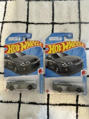 2024 HOT WHEELS GODZILLA NISSAN SKYLINE GT-R BCNR33 J-IMPORTS LOT OF  2 CASE N-image