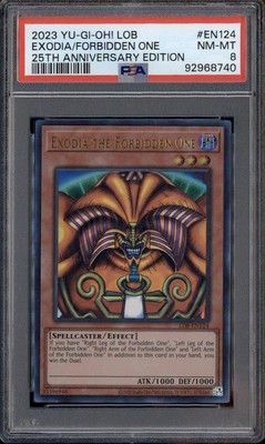2023 Yu-Gi-Oh! 25th Anniversary Edition #EN124 Exodia Forbidden One PSA 8-image