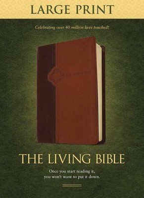 Tyndale Living Bible-LIV-Large Print (Leather Bound) Living Bible (UK IMPORT)-image