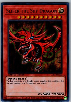 YUGIOH! SLIFER THE SKY DRAGON - ULTRA RARE - LIMITED EDITION #LC01-EN002 NM-image