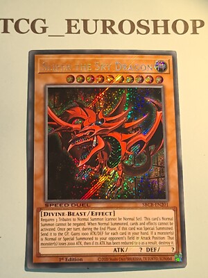 SLIFER THE SKY DRAGON●YUGIOH●SBCB●ENGLISH●SECRET RARE●SPEED DUEL●1st ED●NM #3036-image