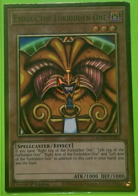 Yu-Gi-Oh! Exodia the Forbidden One MGED-EN005 1st Edition Premium Gold Rare LP-image