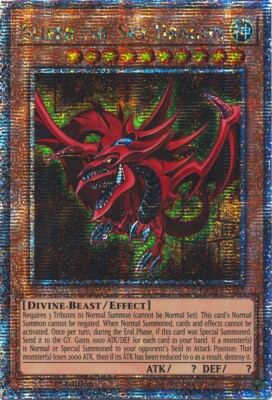 Slifer the Sky Dragon RA04-EN117 Quarter Century Secret Rare NM Yugioh-image