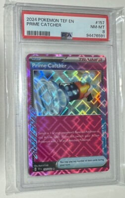 Pokemon TCG Prime Catcher Temporal Forces Graded 8-image