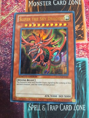 Yu-Gi-Oh! Slifer the Sky Dragon YGLD-ENG01 Limited Ultra Rare NM/LP-image