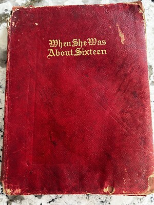 When She Was About Sixteen Howard Christy 1911 leather bound-image
