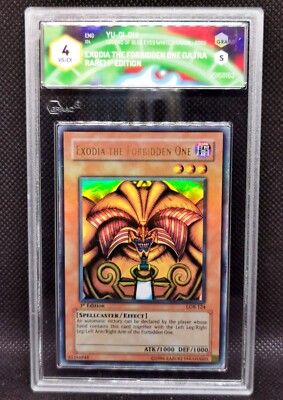 Yu-Gi-Oh! - Exodia the Forbidden One - LOB-124 Asian English GRAAD 4VG-EX 1st-image