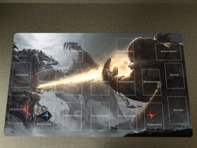 WVICM Playmat Exodia The Forbidden One CCG TCG Card Game Mat Desk Pad Zones-image